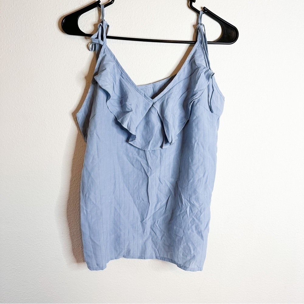 Shein Light Blue Flutter Tank SZ- L